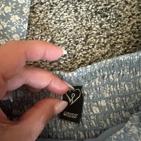 Pepped For Florals Gauze Top~Pastel Blue - Picture 5 of 9